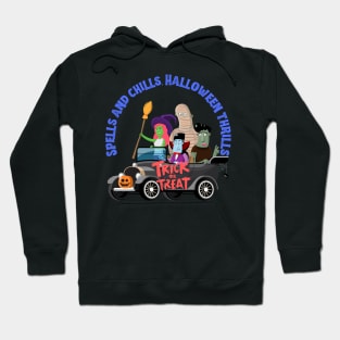 Spells And Chills Halloween Thrills Hoodie